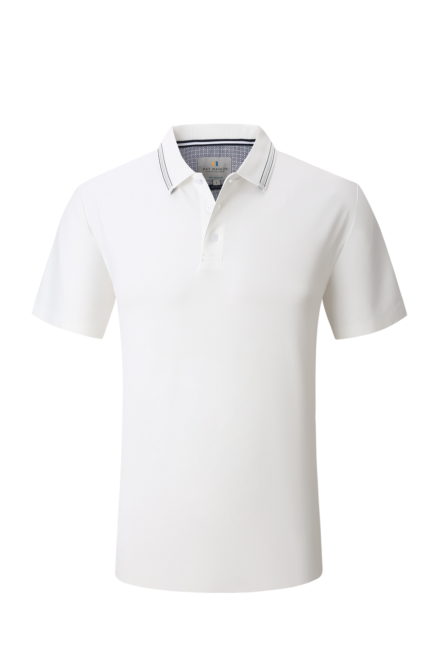 Cotton Stretch Polo - Button