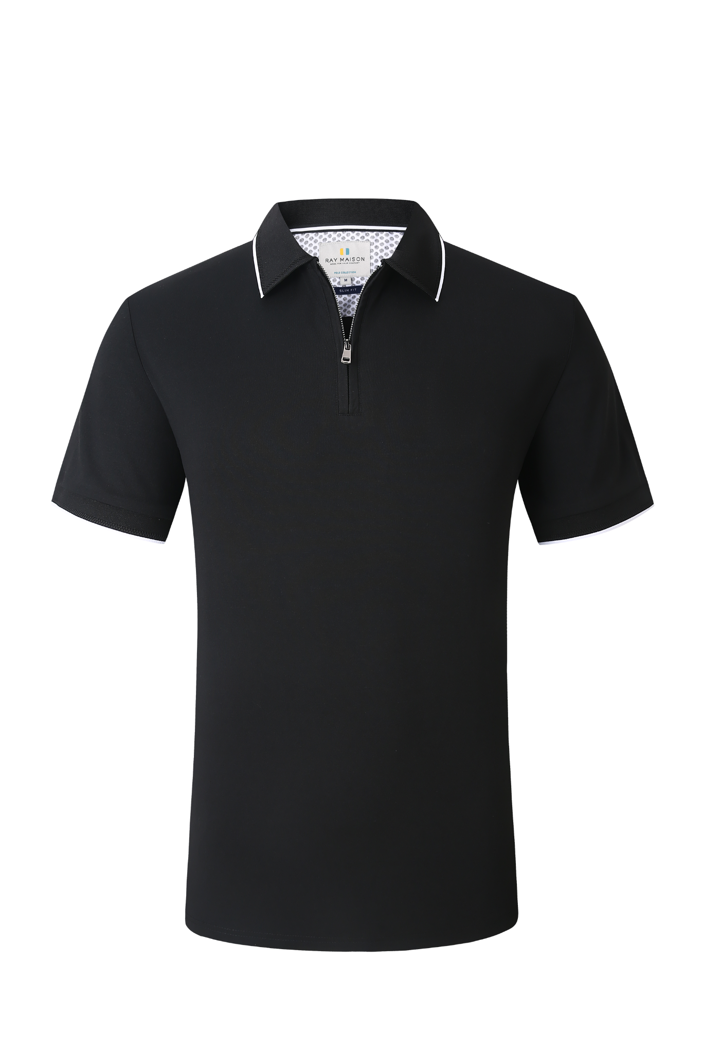 Black Zip Polo